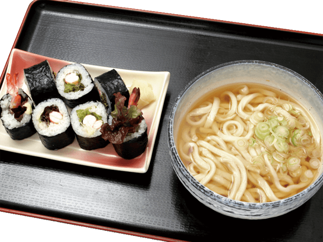 レタス巻きうどんセット